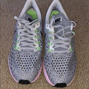 Pink grey and green women’s Nike sneakers
